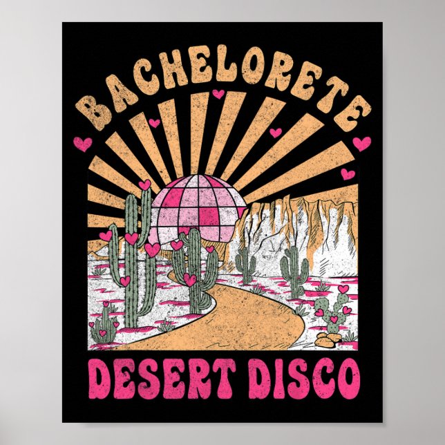 Affiche Desert Disco Bride Squad Bride Party Bachelorette (Devant)