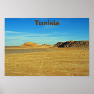 Affiche Désert du Sahara, Tunisie
