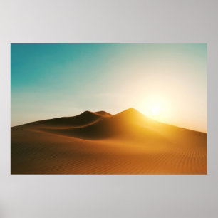 Affiche Desert Dunes Sunset Mood Art