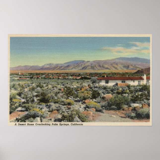 Affiche Desert Home Vue sur la ville (Devant)