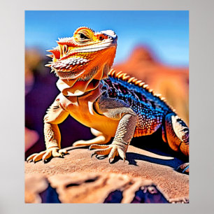 Affiche Desert Lizard Gros plan