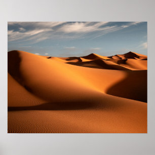 Affiche Deserts   Erg Chebbi Dunes Morocco