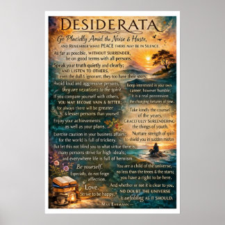 Affiche Desiderata 