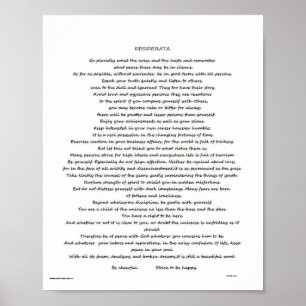 AFFICHE DESIDERATA