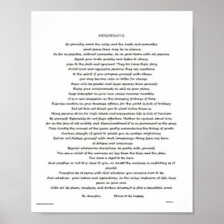 AFFICHE DESIDERATA