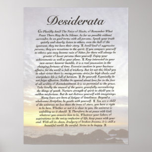 AFFICHE DESIDERATA