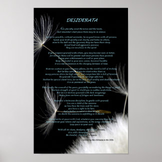 Affiche Desiderata