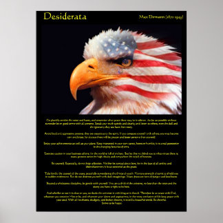 Affiche Desiderata bald eagle 1Posters