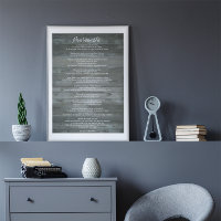 Desiderata "Choses désirées" sur mur de béton