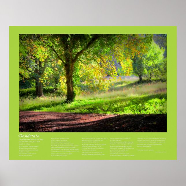 Affiche Desiderata - Début d'un automne de Cornouailles (Devant)