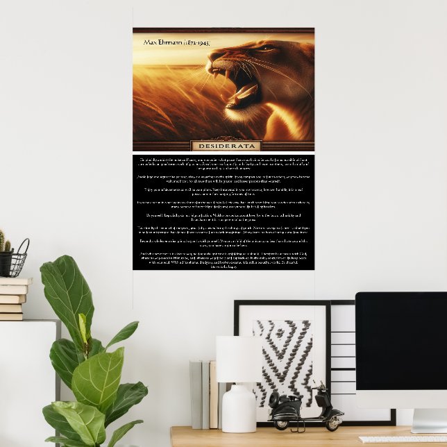 Affiche Desiderata : Echos of the Wild (Bureau à domicile)