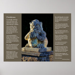 Affiche Desiderata - Grotesque à la corne, à la pelée et à