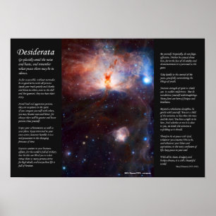Affiche Desiderata - Incendies cachées de la flamme Nebula