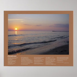 Affiche Desiderata - Sunset Beach Waves