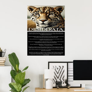 Affiche Desiderata : Un moment de réflexion