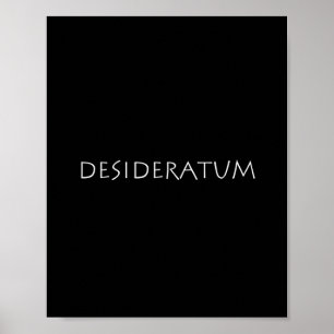 Affiche Desideratum