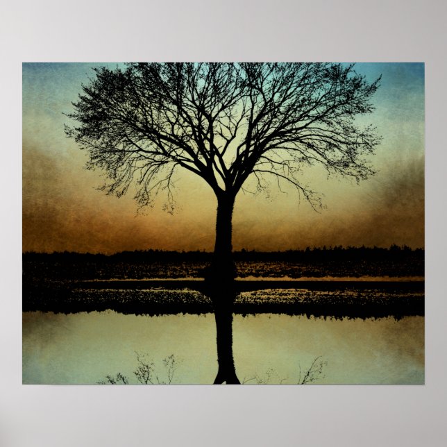 Affiche design 178 Tree Silhouette (Devant)