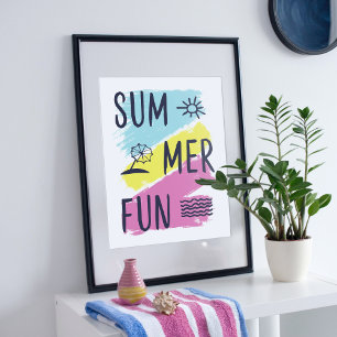 Affiche Design amusant en été.