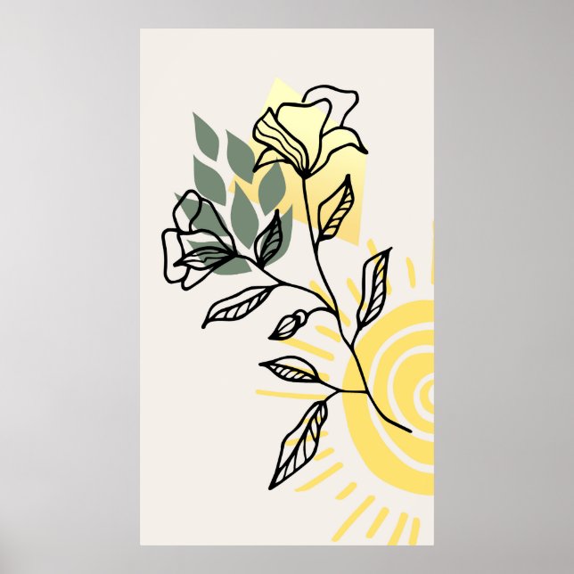 Affiche Design arrière - plan moderne (Devant)