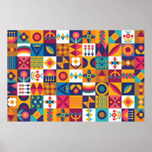 Affiche Design arrière - plan transparent art moderne