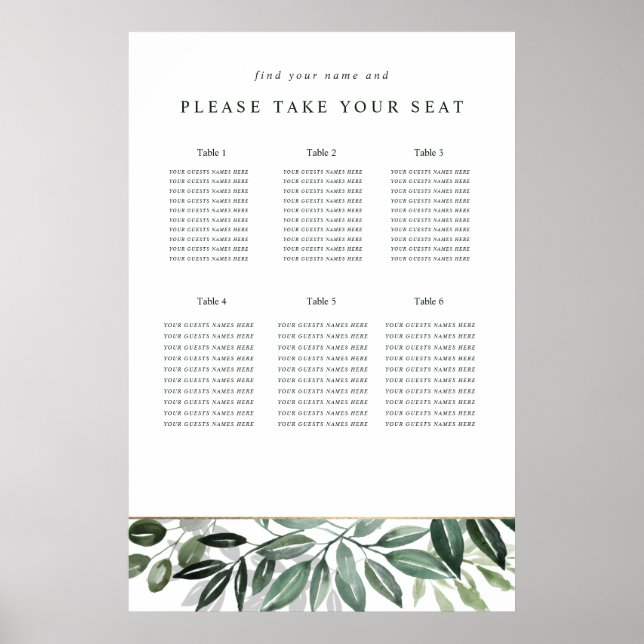 Affiche Design botanique classique (Devant)