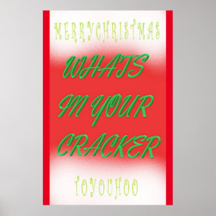 Affiche Design d'affiche de Noël en vert rouge blanc texte