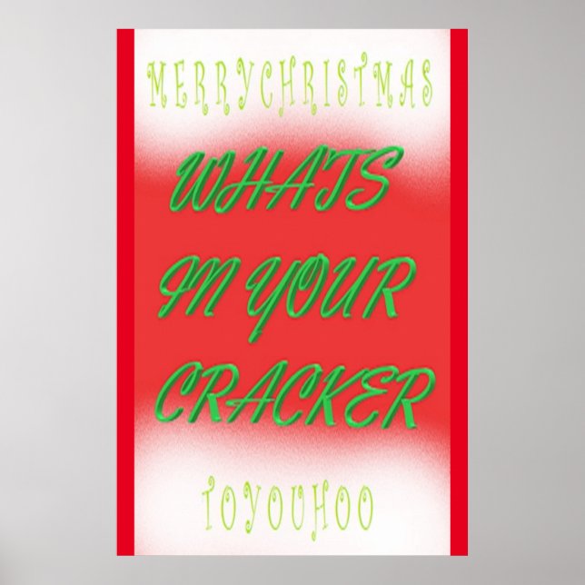 Affiche Design d'affiche de Noël en vert rouge blanc texte (Devant)