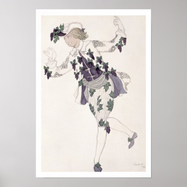 Affiche Design de costume pour le Pageboy de Fairy Lilac, (Devant)