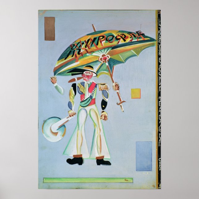 Affiche Design de costume pour l'opérette (Devant)