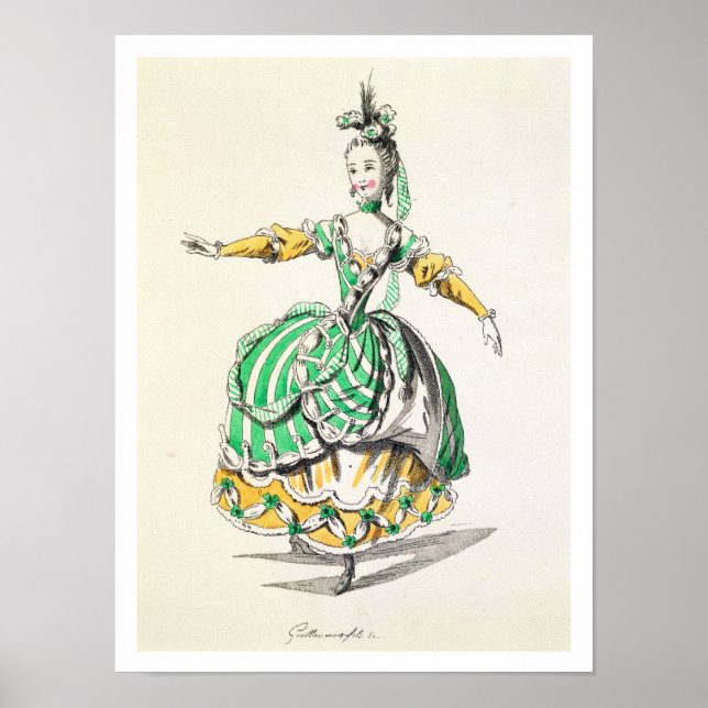 Affiche Design de costume pour Phrygienne, à Dardanus, une (Devant)