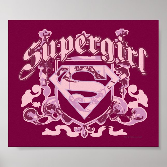 Affiche Design de crête Supergirl (Devant)