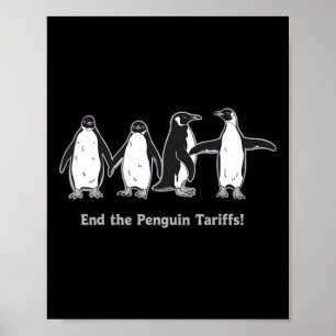 Affiche Design de dessin pour les tarifs de pingouin de fi
