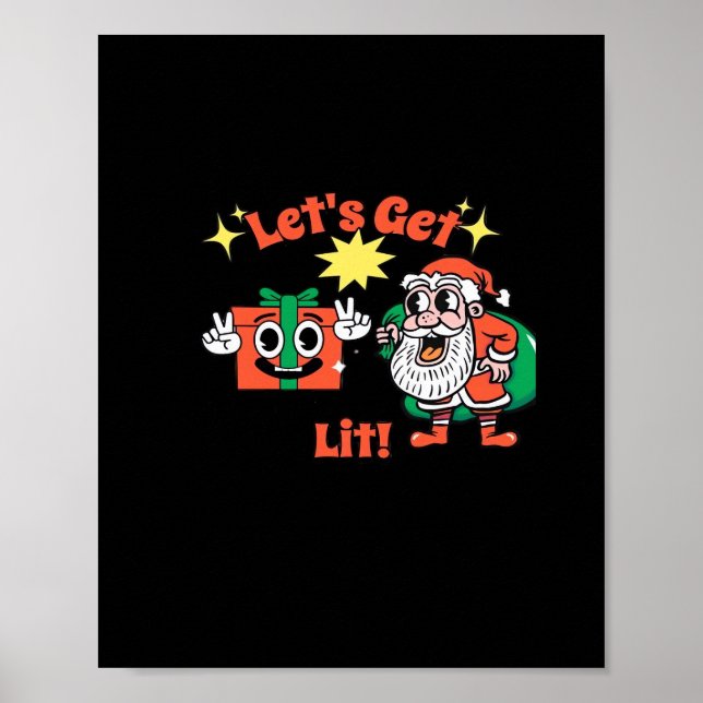 Affiche Design de fête de Noël - Faisons de la lumière Cla (Devant)