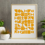 Affiche Design de formes géométriques modernes et Jaunes<br><div class="desc">Style Jaune moderne formes géométriques Poster de design</div>