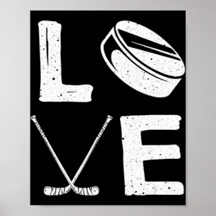 Affiche Design De Hockey Amusant Hommes Enfants Hockey Sur