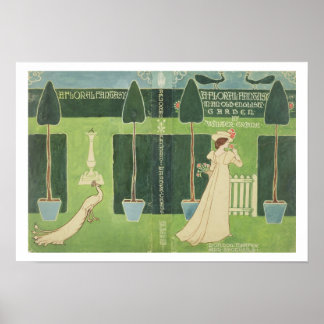 Affiche Design de Veste de livre pour "Un Imaginaire flora