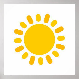 Affiche Design d'illustration solaire