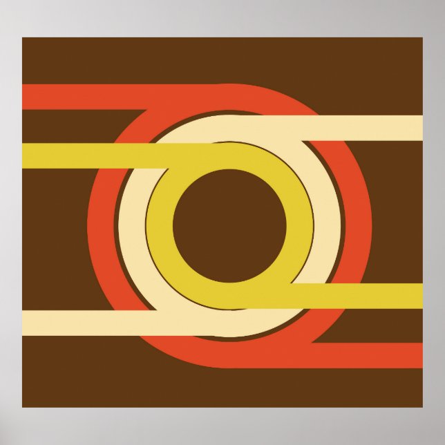 Affiche Design d'inspiration Retro Golden Ratio. (Devant)