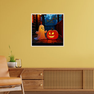 Affiche Design éffrayant d'Halloween brillant