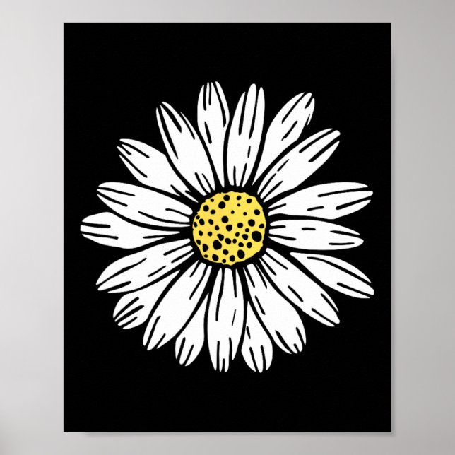 Affiche Design Fleur marguerite (Devant)