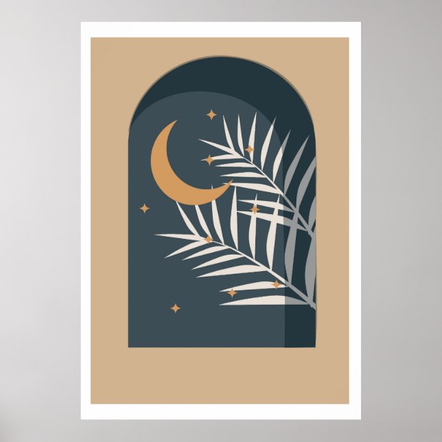 Affiche Design floral tropical (Devant)