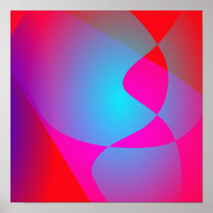 Affiche Design géométrique coloré avec dégradé élégant