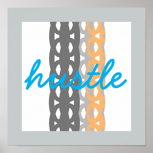 affiche design graphique abstrait avec texte (Devant)