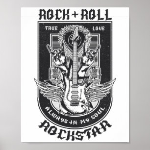 Affiche Design Guitar Rock