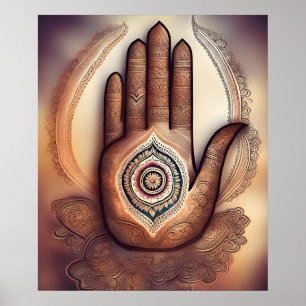 Affiche Design henné