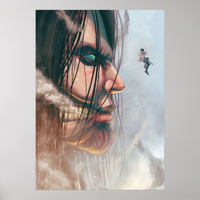 Affiche Design Mikasa X Eren (Devant)