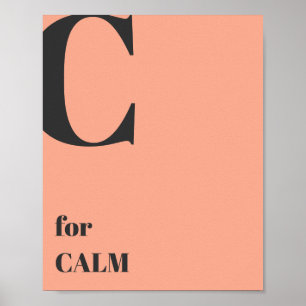 Affiche design minimaliste texte rose pastel couleurs mode
