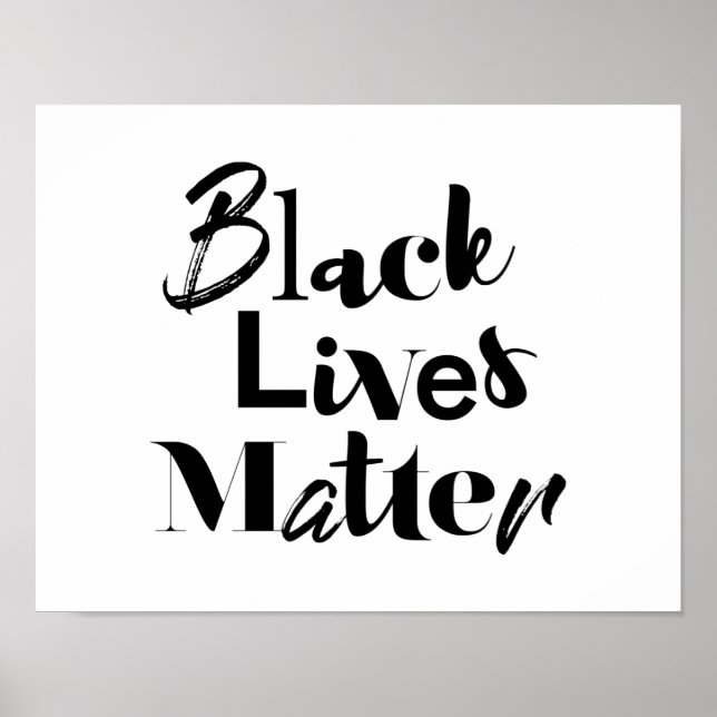 Affiche Design moderne, audacieux, différent Black Lives M (Devant)