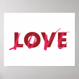 Affiche Design moderne, dynamique, cool, tendance de Love