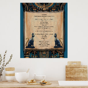 Affiche Design moderne égyptien, islamique, arabe et afric